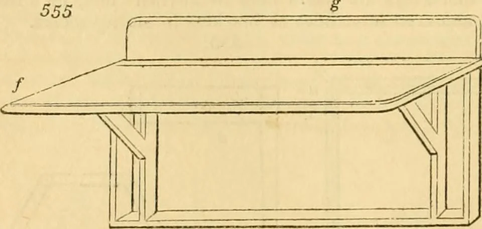 An illustration from An encyclopædia of cottage, farm, and villa architecture and furniture : containing numerous designs for dwellings from the cottage to the villa including farm houses, farmeries, and other agricultural buildings, several designs for country inns, public houses, and parochial schools, with the requisite fittings-up fixtures and furniture ; and appropriate offices, gardens and garden scenery ; each design accompanied by analytical and critical marks illustrative of the principles of archtiectural science and taste on whihc it is composed, 1836, leaf 317