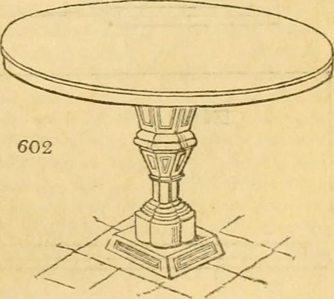 An illustration from An encyclopædia of cottage, farm, and villa architecture and furniture : containing numerous designs for dwellings from the cottage to the villa including farm houses, farmeries, and other agricultural buildings, several designs for country inns, public houses, and parochial schools, with the requisite fittings-up fixtures and furniture ; and appropriate offices, gardens and garden scenery ; each design accompanied by analytical and critical marks illustrative of the principles of archtiectural science and taste on whihc it is composed, 1836, leaf 330