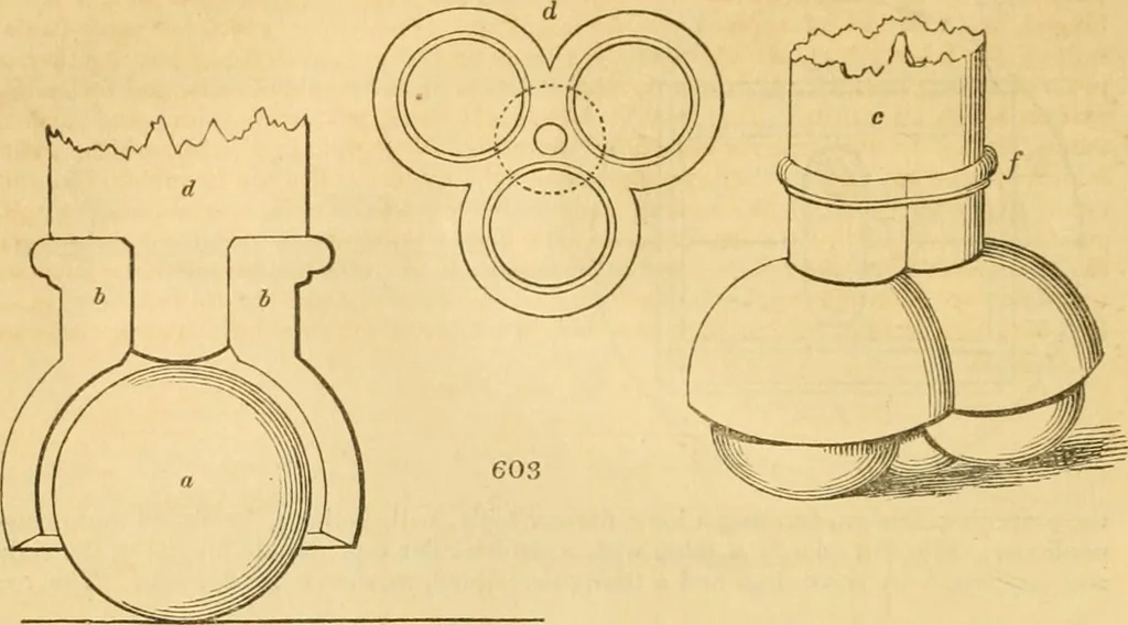 An illustration from An encyclopædia of cottage, farm, and villa architecture and furniture : containing numerous designs for dwellings from the cottage to the villa including farm houses, farmeries, and other agricultural buildings, several designs for country inns, public houses, and parochial schools, with the requisite fittings-up fixtures and furniture ; and appropriate offices, gardens and garden scenery ; each design accompanied by analytical and critical marks illustrative of the principles of archtiectural science and taste on whihc it is composed, 1836, leaf 331