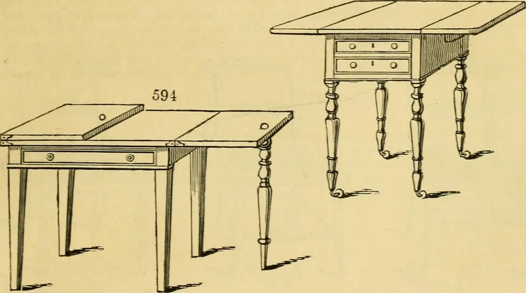 An illustration from An encyclopædia of cottage, farm, and villa architecture and furniture : containing numerous designs for dwellings from the cottage to the villa including farm houses, farmeries, and other agricultural buildings, several designs for country inns, public houses, and parochial schools, with the requisite fittings-up fixtures and furniture ; and appropriate offices, gardens and garden scenery ; each design accompanied by analytical and critical marks illustrative of the principles of archtiectural science and taste on whihc it is composed, 1836, leaf 336