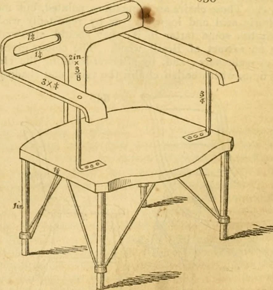 An illustration from An encyclopædia of cottage, farm, and villa architecture and furniture : containing numerous designs for dwellings from the cottage to the villa including farm houses, farmeries, and other agricultural buildings, several designs for country inns, public houses, and parochial schools, with the requisite fittings-up fixtures and furniture ; and appropriate offices, gardens and garden scenery ; each design accompanied by analytical and critical marks illustrative of the principles of archtiectural science and taste on whihc it is composed, 1836, leaf 343