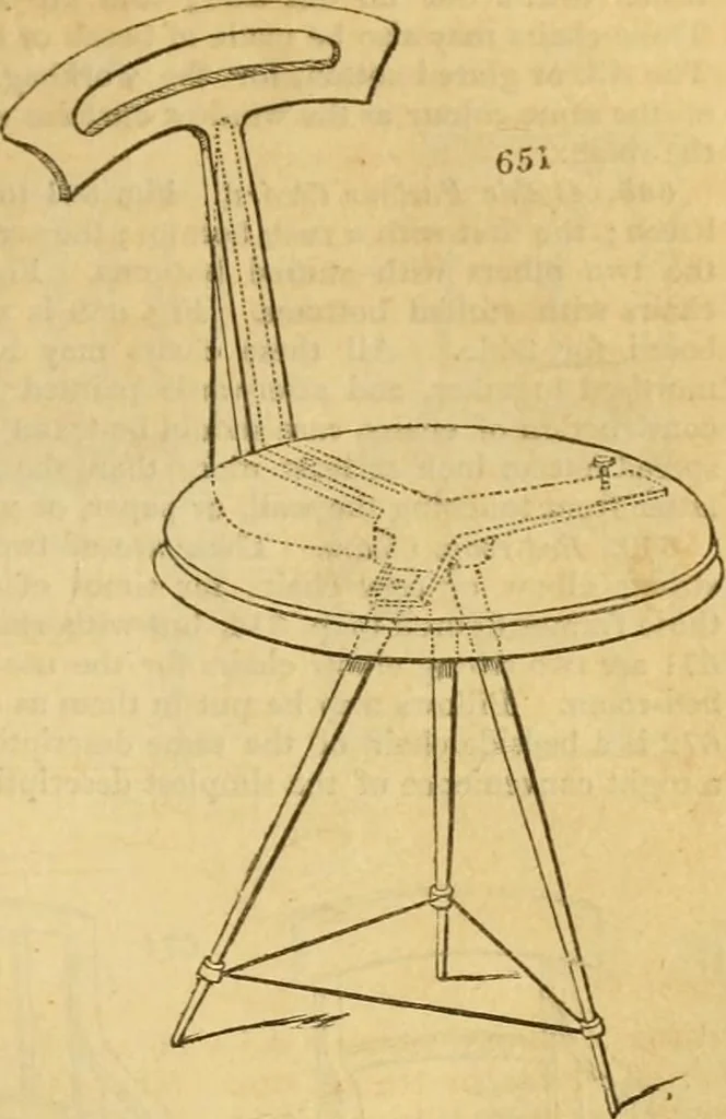 An illustration from An encyclopædia of cottage, farm, and villa architecture and furniture : containing numerous designs for dwellings from the cottage to the villa including farm houses, farmeries, and other agricultural buildings, several designs for country inns, public houses, and parochial schools, with the requisite fittings-up fixtures and furniture ; and appropriate offices, gardens and garden scenery ; each design accompanied by analytical and critical marks illustrative of the principles of archtiectural science and taste on whihc it is composed, 1836, leaf 344