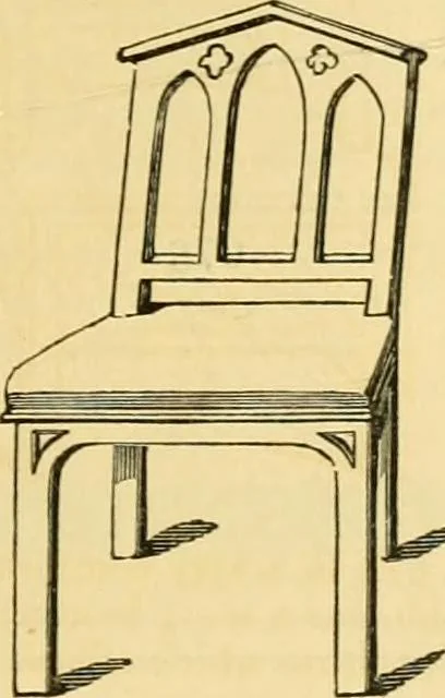 An illustration from An encyclopædia of cottage, farm, and villa architecture and furniture : containing numerous designs for dwellings from the cottage to the villa including farm houses, farmeries, and other agricultural buildings, several designs for country inns, public houses, and parochial schools, with the requisite fittings-up fixtures and furniture ; and appropriate offices, gardens and garden scenery ; each design accompanied by analytical and critical marks illustrative of the principles of archtiectural science and taste on whihc it is composed, 1836, leaf 346