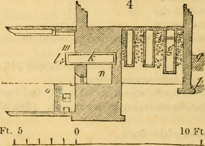 An illustration from An encyclopædia of cottage, farm, and villa architecture and furniture : containing numerous designs for dwellings from the cottage to the villa including farm houses, farmeries, and other agricultural buildings, several designs for country inns, public houses, and parochial schools, with the requisite fittings-up fixtures and furniture ; and appropriate offices, gardens and garden scenery ; each design accompanied by analytical and critical marks illustrative of the principles of archtiectural science and taste on whihc it is composed, 1836, leaf 35
