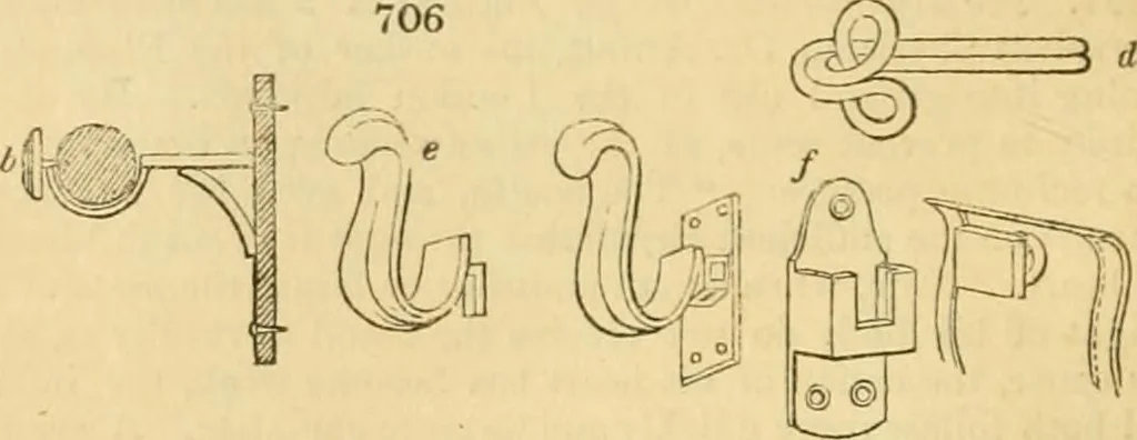 An illustration from An encyclopædia of cottage, farm, and villa architecture and furniture : containing numerous designs for dwellings from the cottage to the villa including farm houses, farmeries, and other agricultural buildings, several designs for country inns, public houses, and parochial schools, with the requisite fittings-up fixtures and furniture ; and appropriate offices, gardens and garden scenery ; each design accompanied by analytical and critical marks illustrative of the principles of archtiectural science and taste on whihc it is composed, 1836, leaf 361