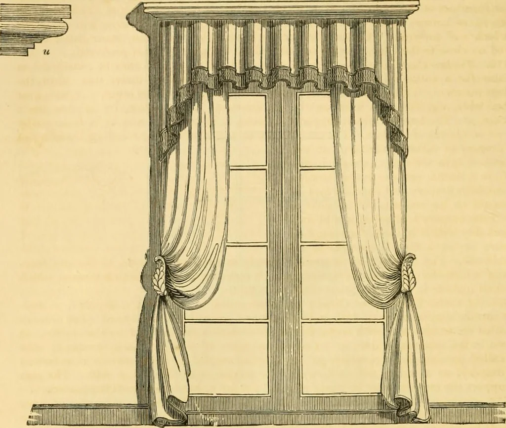 An illustration from An encyclopædia of cottage, farm, and villa architecture and furniture : containing numerous designs for dwellings from the cottage to the villa including farm houses, farmeries, and other agricultural buildings, several designs for country inns, public houses, and parochial schools, with the requisite fittings-up fixtures and furniture ; and appropriate offices, gardens and garden scenery ; each design accompanied by analytical and critical marks illustrative of the principles of archtiectural science and taste on whihc it is composed, 1836, leaf 363