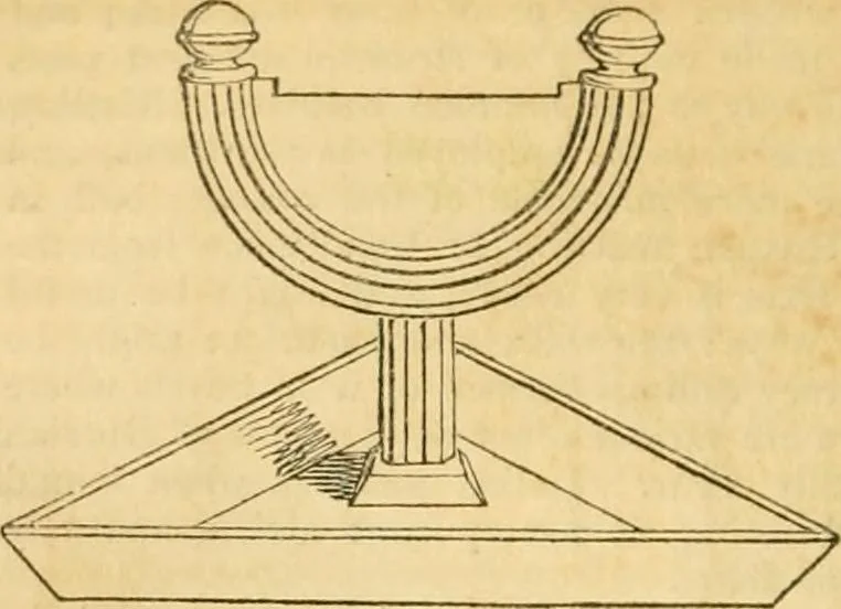 An illustration from An encyclopædia of cottage, farm, and villa architecture and furniture : containing numerous designs for dwellings from the cottage to the villa including farm houses, farmeries, and other agricultural buildings, several designs for country inns, public houses, and parochial schools, with the requisite fittings-up fixtures and furniture ; and appropriate offices, gardens and garden scenery ; each design accompanied by analytical and critical marks illustrative of the principles of archtiectural science and taste on whihc it is composed, 1836, leaf 371