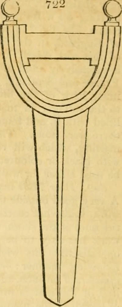 An illustration from An encyclopædia of cottage, farm, and villa architecture and furniture : containing numerous designs for dwellings from the cottage to the villa including farm houses, farmeries, and other agricultural buildings, several designs for country inns, public houses, and parochial schools, with the requisite fittings-up fixtures and furniture ; and appropriate offices, gardens and garden scenery ; each design accompanied by analytical and critical marks illustrative of the principles of archtiectural science and taste on whihc it is composed, 1836, leaf 371