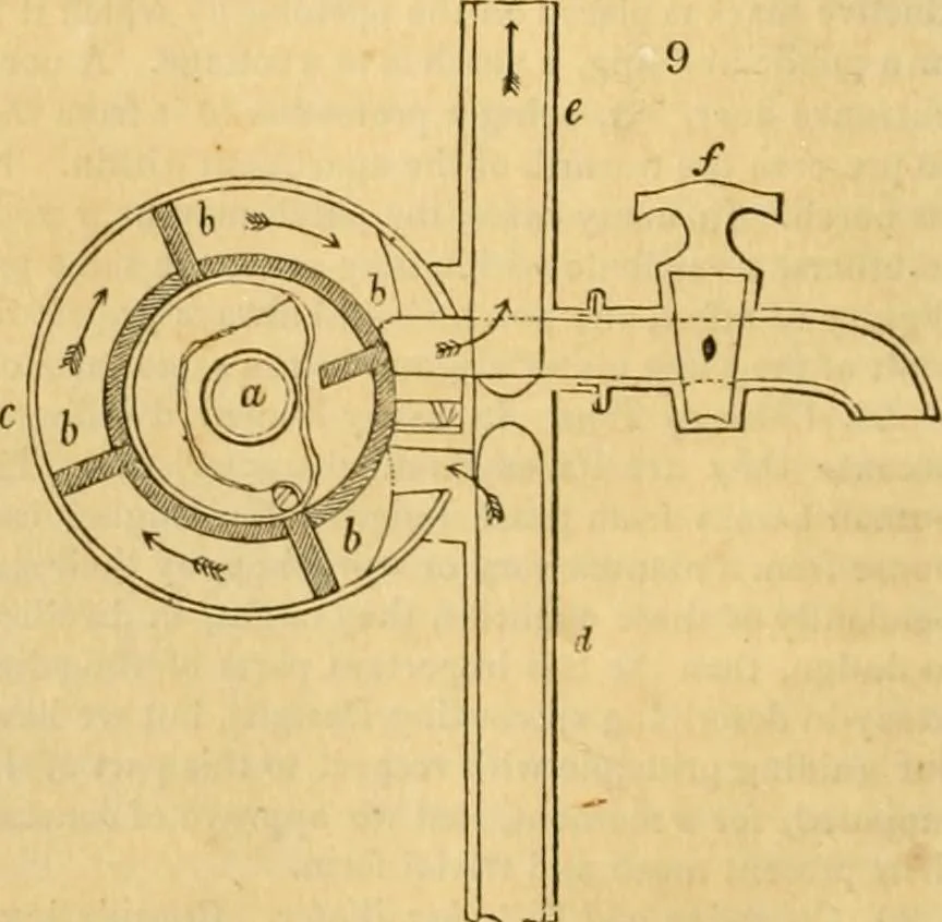 An illustration from An encyclopædia of cottage, farm, and villa architecture and furniture : containing numerous designs for dwellings from the cottage to the villa including farm houses, farmeries, and other agricultural buildings, several designs for country inns, public houses, and parochial schools, with the requisite fittings-up fixtures and furniture ; and appropriate offices, gardens and garden scenery ; each design accompanied by analytical and critical marks illustrative of the principles of archtiectural science and taste on whihc it is composed, 1836, leaf 39