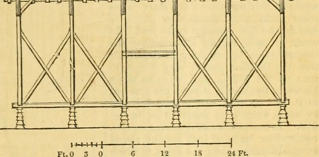 An illustration from An encyclopædia of cottage, farm, and villa architecture and furniture : containing numerous designs for dwellings from the cottage to the villa including farm houses, farmeries, and other agricultural buildings, several designs for country inns, public houses, and parochial schools, with the requisite fittings-up fixtures and furniture ; and appropriate offices, gardens and garden scenery ; each design accompanied by analytical and critical marks illustrative of the principles of archtiectural science and taste on whihc it is composed, 1836, leaf 418