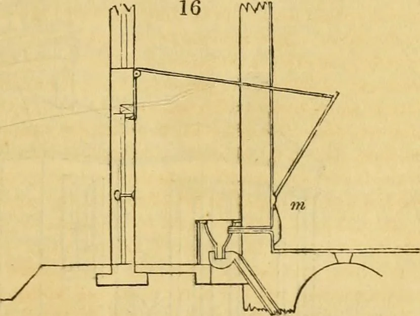 An illustration from An encyclopædia of cottage, farm, and villa architecture and furniture : containing numerous designs for dwellings from the cottage to the villa including farm houses, farmeries, and other agricultural buildings, several designs for country inns, public houses, and parochial schools, with the requisite fittings-up fixtures and furniture ; and appropriate offices, gardens and garden scenery ; each design accompanied by analytical and critical marks illustrative of the principles of archtiectural science and taste on whihc it is composed, 1836, leaf 42