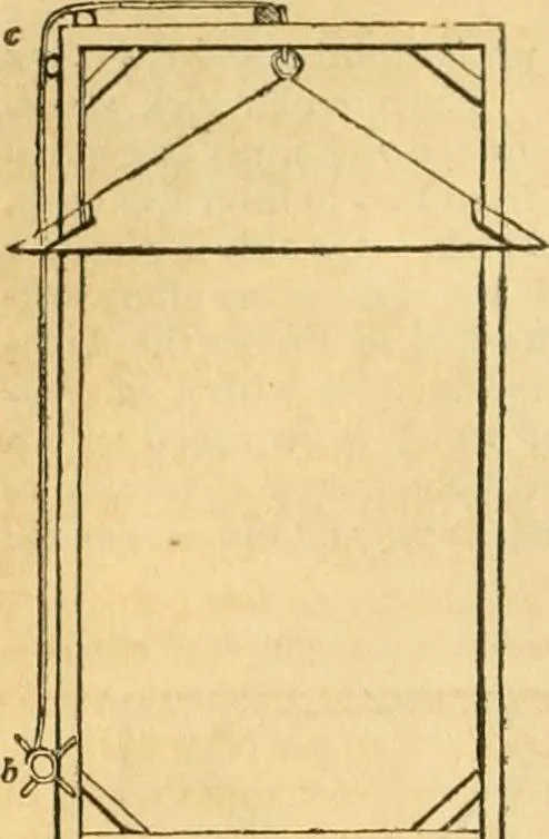 An illustration from An encyclopædia of cottage, farm, and villa architecture and furniture : containing numerous designs for dwellings from the cottage to the villa including farm houses, farmeries, and other agricultural buildings, several designs for country inns, public houses, and parochial schools, with the requisite fittings-up fixtures and furniture ; and appropriate offices, gardens and garden scenery ; each design accompanied by analytical and critical marks illustrative of the principles of archtiectural science and taste on whihc it is composed, 1836, leaf 431