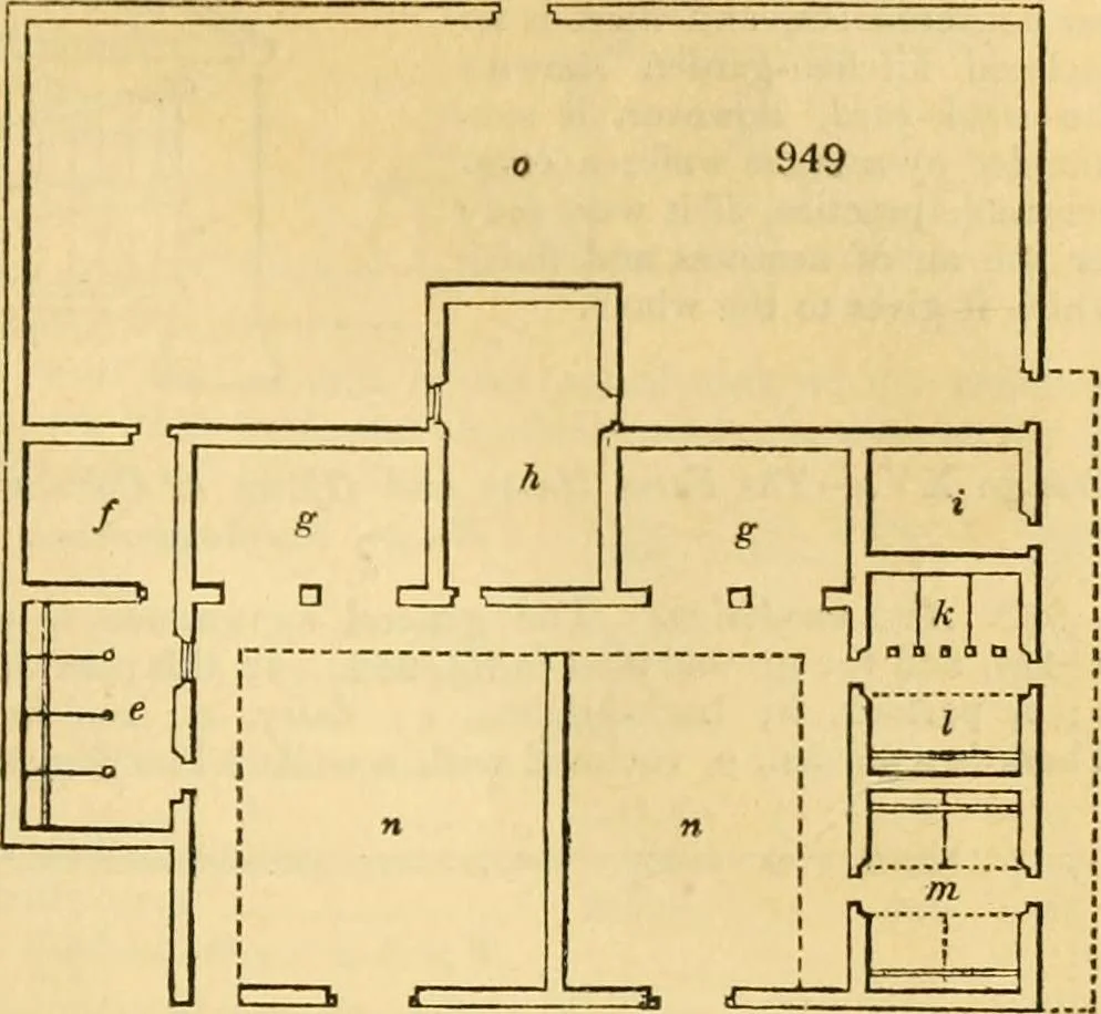 An illustration from An encyclopædia of cottage, farm, and villa architecture and furniture : containing numerous designs for dwellings from the cottage to the villa including farm houses, farmeries, and other agricultural buildings, several designs for country inns, public houses, and parochial schools, with the requisite fittings-up fixtures and furniture ; and appropriate offices, gardens and garden scenery ; each design accompanied by analytical and critical marks illustrative of the principles of archtiectural science and taste on whihc it is composed, 1836, leaf 498