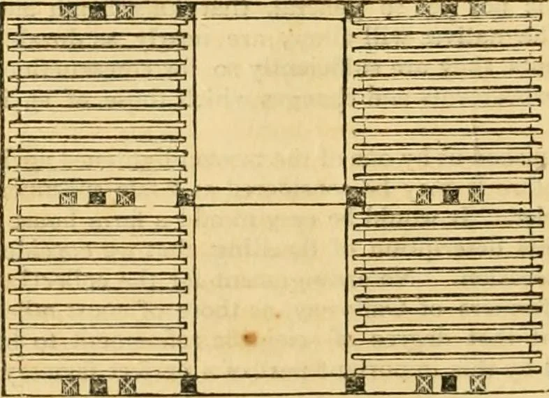 An illustration from An encyclopædia of cottage, farm, and villa architecture and furniture : containing numerous designs for dwellings from the cottage to the villa including farm houses, farmeries, and other agricultural buildings, several designs for country inns, public houses, and parochial schools, with the requisite fittings-up fixtures and furniture ; and appropriate offices, gardens and garden scenery ; each design accompanied by analytical and critical marks illustrative of the principles of archtiectural science and taste on whihc it is composed, 1836, leaf 521