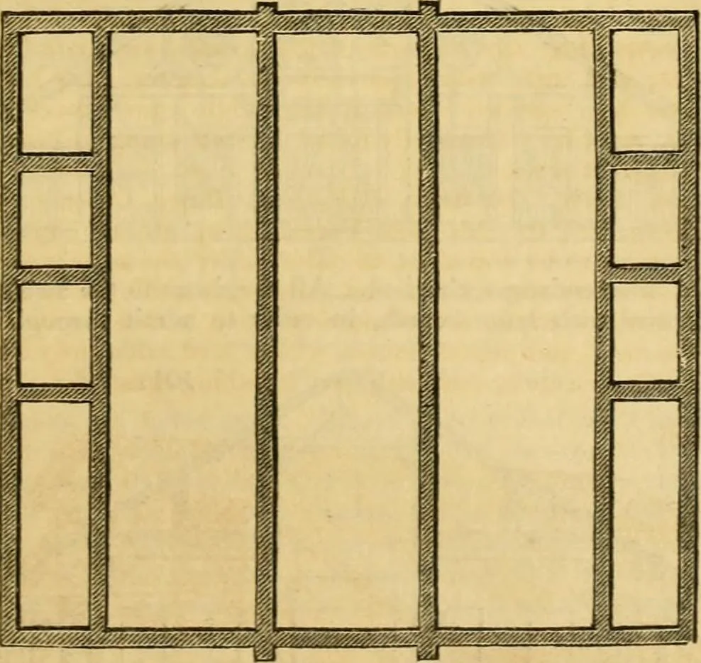 An illustration from An encyclopædia of cottage, farm, and villa architecture and furniture : containing numerous designs for dwellings from the cottage to the villa including farm houses, farmeries, and other agricultural buildings, several designs for country inns, public houses, and parochial schools, with the requisite fittings-up fixtures and furniture ; and appropriate offices, gardens and garden scenery ; each design accompanied by analytical and critical marks illustrative of the principles of archtiectural science and taste on whihc it is composed, 1836, leaf 528