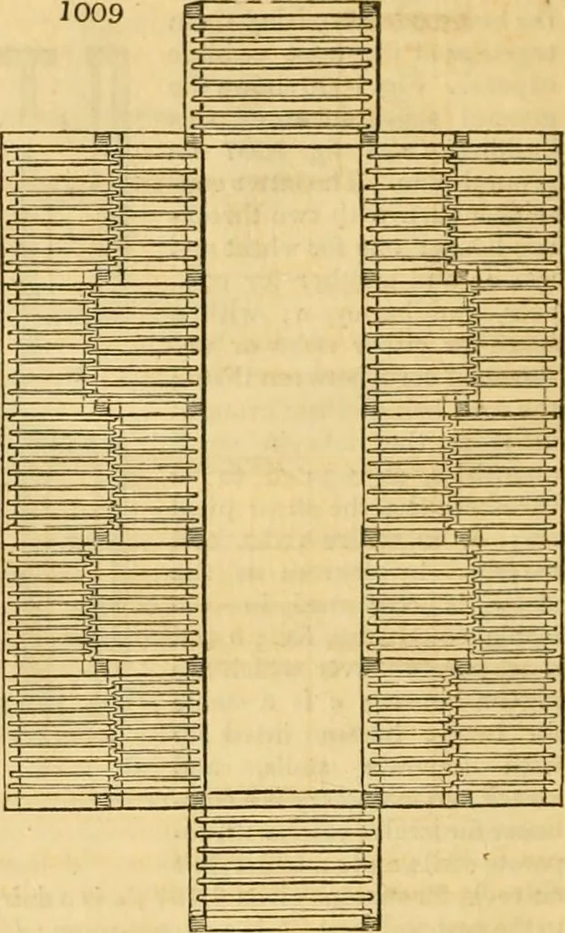 An illustration from An encyclopædia of cottage, farm, and villa architecture and furniture : containing numerous designs for dwellings from the cottage to the villa including farm houses, farmeries, and other agricultural buildings, several designs for country inns, public houses, and parochial schools, with the requisite fittings-up fixtures and furniture ; and appropriate offices, gardens and garden scenery ; each design accompanied by analytical and critical marks illustrative of the principles of archtiectural science and taste on whihc it is composed, 1836, leaf 529