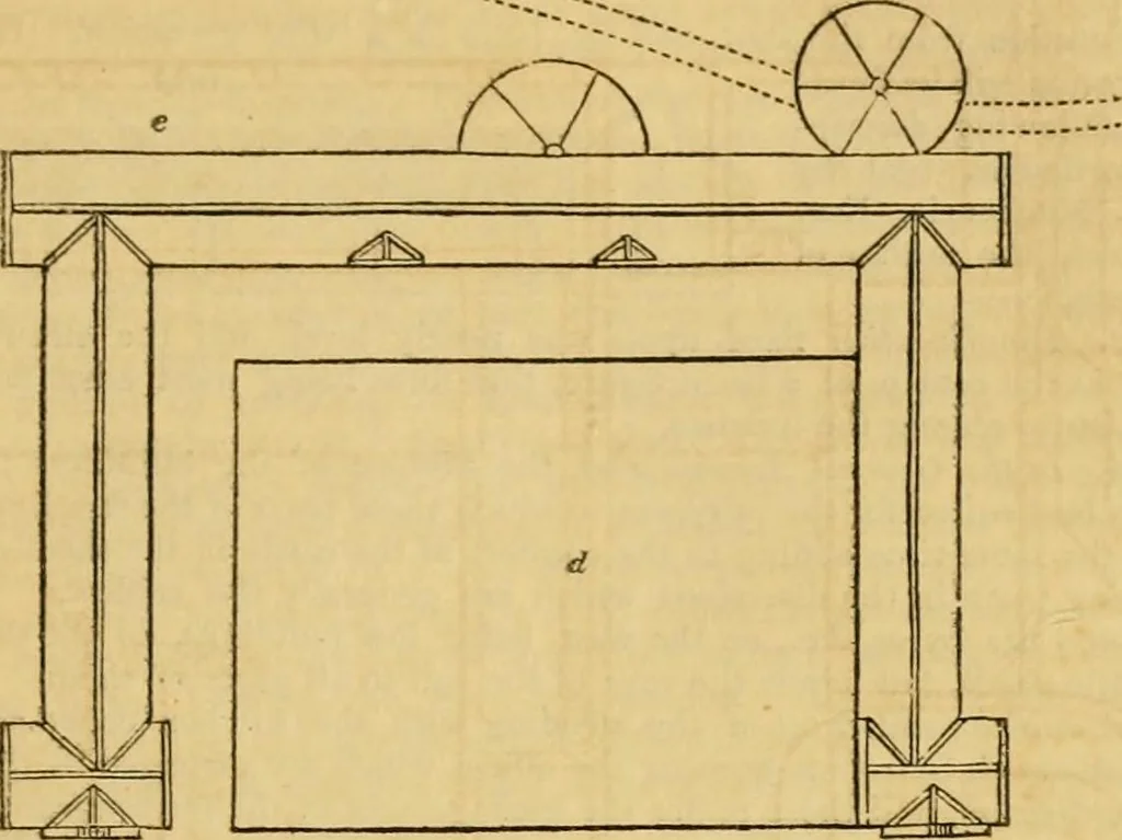 An illustration from An encyclopædia of cottage, farm, and villa architecture and furniture : containing numerous designs for dwellings from the cottage to the villa including farm houses, farmeries, and other agricultural buildings, several designs for country inns, public houses, and parochial schools, with the requisite fittings-up fixtures and furniture ; and appropriate offices, gardens and garden scenery ; each design accompanied by analytical and critical marks illustrative of the principles of archtiectural science and taste on whihc it is composed, 1836, leaf 562