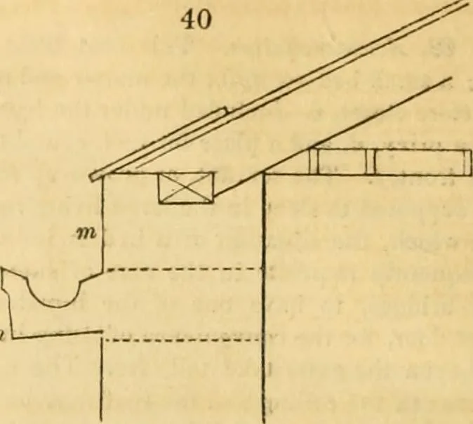 An illustration from An encyclopædia of cottage, farm, and villa architecture and furniture : containing numerous designs for dwellings from the cottage to the villa including farm houses, farmeries, and other agricultural buildings, several designs for country inns, public houses, and parochial schools, with the requisite fittings-up fixtures and furniture ; and appropriate offices, gardens and garden scenery ; each design accompanied by analytical and critical marks illustrative of the principles of archtiectural science and taste on whihc it is composed, 1836, leaf 59