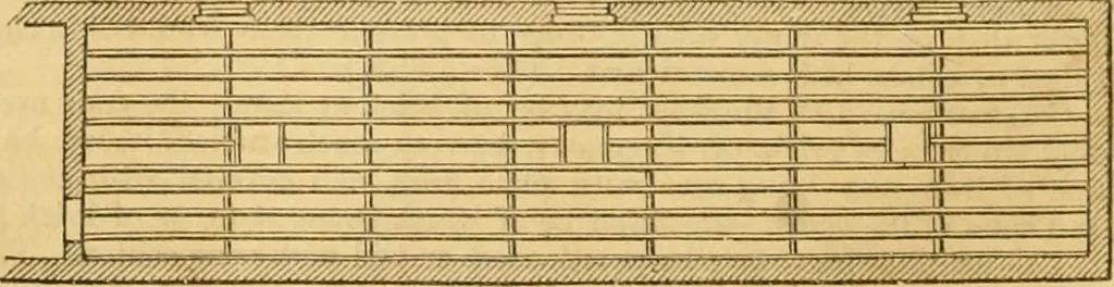 An illustration from An encyclopædia of cottage, farm, and villa architecture and furniture : containing numerous designs for dwellings from the cottage to the villa including farm houses, farmeries, and other agricultural buildings, several designs for country inns, public houses, and parochial schools, with the requisite fittings-up fixtures and furniture ; and appropriate offices, gardens and garden scenery ; each design accompanied by analytical and critical marks illustrative of the principles of archtiectural science and taste on whihc it is composed, 1836, leaf 615