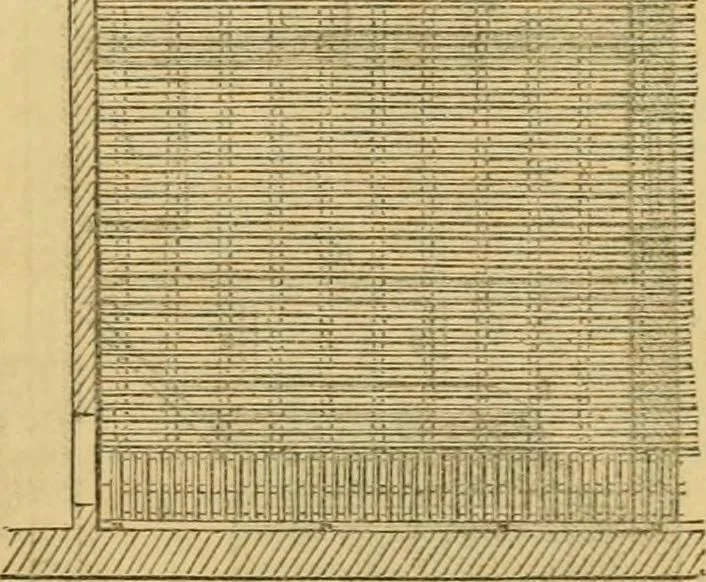 An illustration from An encyclopædia of cottage, farm, and villa architecture and furniture : containing numerous designs for dwellings from the cottage to the villa including farm houses, farmeries, and other agricultural buildings, several designs for country inns, public houses, and parochial schools, with the requisite fittings-up fixtures and furniture ; and appropriate offices, gardens and garden scenery ; each design accompanied by analytical and critical marks illustrative of the principles of archtiectural science and taste on whihc it is composed, 1836, leaf 616