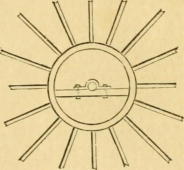 An illustration from An encyclopædia of cottage, farm, and villa architecture and furniture : containing numerous designs for dwellings from the cottage to the villa including farm houses, farmeries, and other agricultural buildings, several designs for country inns, public houses, and parochial schools, with the requisite fittings-up fixtures and furniture ; and appropriate offices, gardens and garden scenery ; each design accompanied by analytical and critical marks illustrative of the principles of archtiectural science and taste on whihc it is composed, 1836, leaf 622