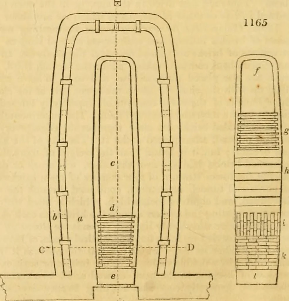 An illustration from An encyclopædia of cottage, farm, and villa architecture and furniture : containing numerous designs for dwellings from the cottage to the villa including farm houses, farmeries, and other agricultural buildings, several designs for country inns, public houses, and parochial schools, with the requisite fittings-up fixtures and furniture ; and appropriate offices, gardens and garden scenery ; each design accompanied by analytical and critical marks illustrative of the principles of archtiectural science and taste on whihc it is composed, 1836, leaf 629