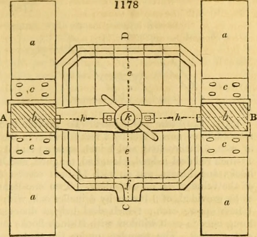 An illustration from An encyclopædia of cottage, farm, and villa architecture and furniture : containing numerous designs for dwellings from the cottage to the villa including farm houses, farmeries, and other agricultural buildings, several designs for country inns, public houses, and parochial schools, with the requisite fittings-up fixtures and furniture ; and appropriate offices, gardens and garden scenery ; each design accompanied by analytical and critical marks illustrative of the principles of archtiectural science and taste on whihc it is composed, 1836, leaf 636