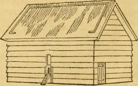An illustration from An encyclopædia of cottage, farm, and villa architecture and furniture : containing numerous designs for dwellings from the cottage to the villa including farm houses, farmeries, and other agricultural buildings, several designs for country inns, public houses, and parochial schools, with the requisite fittings-up fixtures and furniture ; and appropriate offices, gardens and garden scenery ; each design accompanied by analytical and critical marks illustrative of the principles of archtiectural science and taste on whihc it is composed, 1836, leaf 645