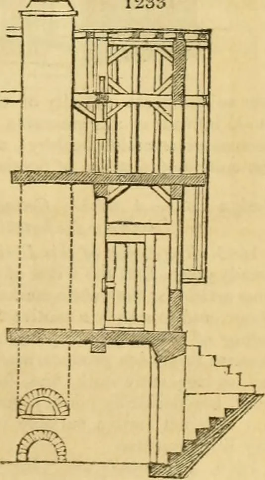 An illustration from An encyclopædia of cottage, farm, and villa architecture and furniture : containing numerous designs for dwellings from the cottage to the villa including farm houses, farmeries, and other agricultural buildings, several designs for country inns, public houses, and parochial schools, with the requisite fittings-up fixtures and furniture ; and appropriate offices, gardens and garden scenery ; each design accompanied by analytical and critical marks illustrative of the principles of archtiectural science and taste on whihc it is composed, 1836, leaf 668