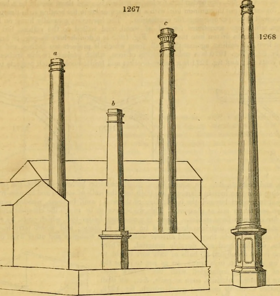 An illustration from An encyclopædia of cottage, farm, and villa architecture and furniture : containing numerous designs for dwellings from the cottage to the villa including farm houses, farmeries, and other agricultural buildings, several designs for country inns, public houses, and parochial schools, with the requisite fittings-up fixtures and furniture ; and appropriate offices, gardens and garden scenery ; each design accompanied by analytical and critical marks illustrative of the principles of archtiectural science and taste on whihc it is composed, 1836, leaf 686