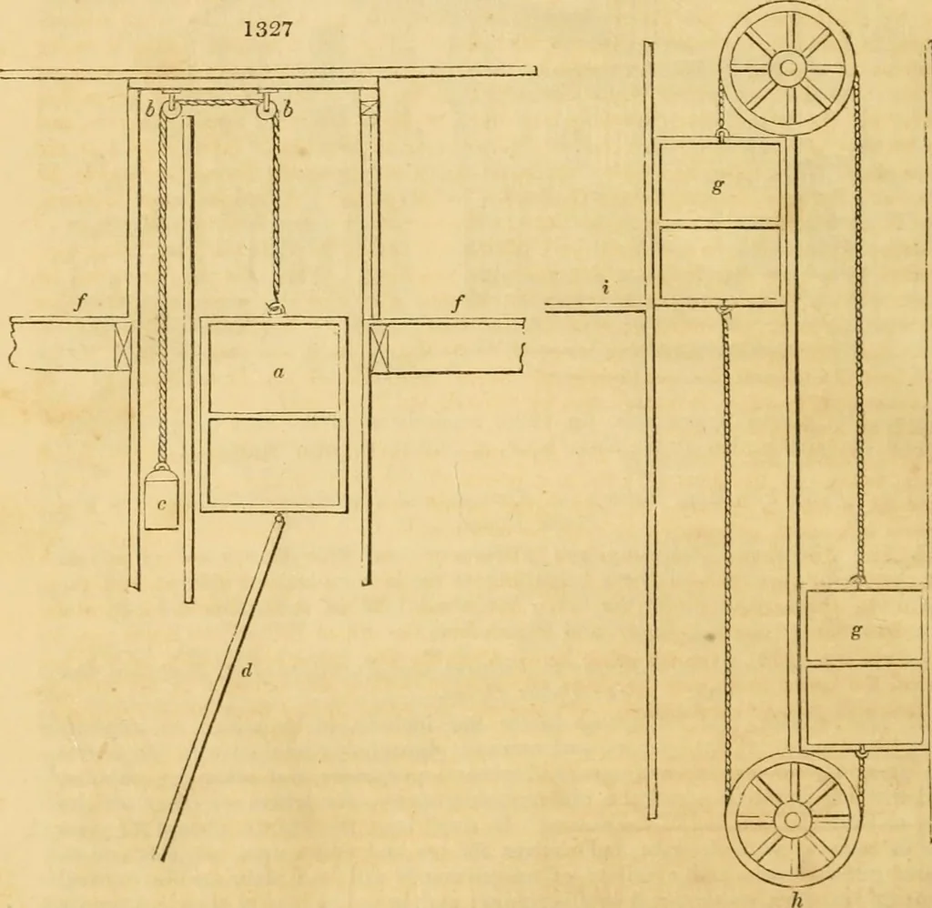 An illustration from An encyclopædia of cottage, farm, and villa architecture and furniture : containing numerous designs for dwellings from the cottage to the villa including farm houses, farmeries, and other agricultural buildings, several designs for country inns, public houses, and parochial schools, with the requisite fittings-up fixtures and furniture ; and appropriate offices, gardens and garden scenery ; each design accompanied by analytical and critical marks illustrative of the principles of archtiectural science and taste on whihc it is composed, 1836, leaf 719