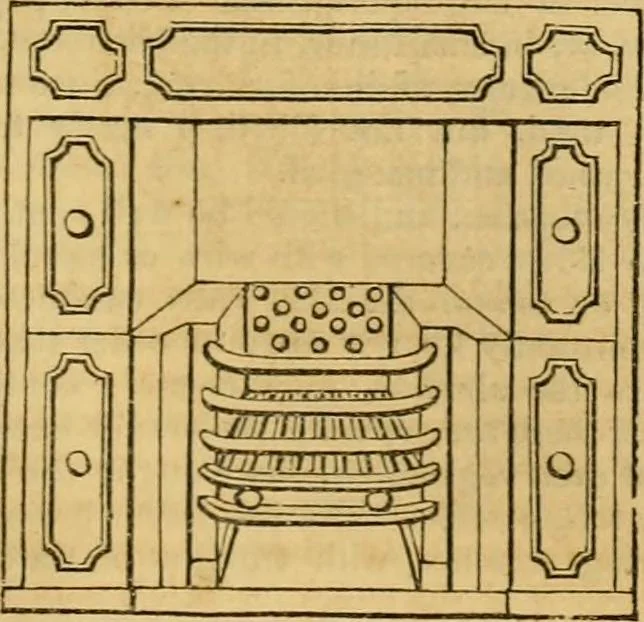 An illustration from An encyclopædia of cottage, farm, and villa architecture and furniture : containing numerous designs for dwellings from the cottage to the villa including farm houses, farmeries, and other agricultural buildings, several designs for country inns, public houses, and parochial schools, with the requisite fittings-up fixtures and furniture ; and appropriate offices, gardens and garden scenery ; each design accompanied by analytical and critical marks illustrative of the principles of archtiectural science and taste on whihc it is composed, 1836, leaf 720