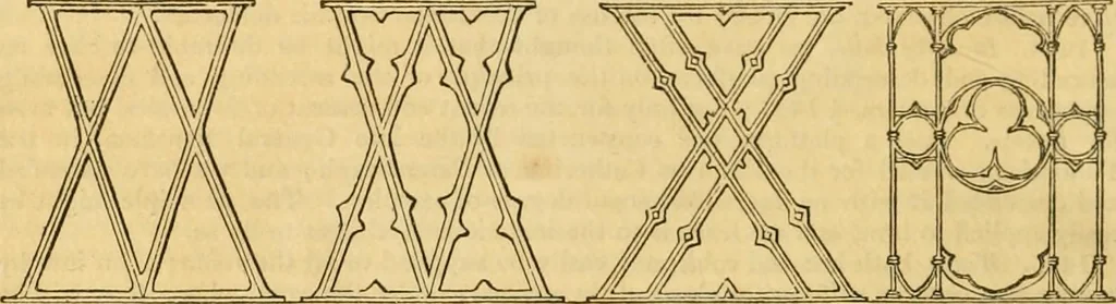 An illustration from An encyclopædia of cottage, farm, and villa architecture and furniture : containing numerous designs for dwellings from the cottage to the villa including farm houses, farmeries, and other agricultural buildings, several designs for country inns, public houses, and parochial schools, with the requisite fittings-up fixtures and furniture ; and appropriate offices, gardens and garden scenery ; each design accompanied by analytical and critical marks illustrative of the principles of archtiectural science and taste on whihc it is composed, 1836, leaf 727