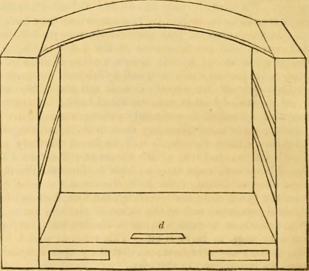 An illustration from An encyclopædia of cottage, farm, and villa architecture and furniture : containing numerous designs for dwellings from the cottage to the villa including farm houses, farmeries, and other agricultural buildings, several designs for country inns, public houses, and parochial schools, with the requisite fittings-up fixtures and furniture ; and appropriate offices, gardens and garden scenery ; each design accompanied by analytical and critical marks illustrative of the principles of archtiectural science and taste on whihc it is composed, 1836, leaf 741