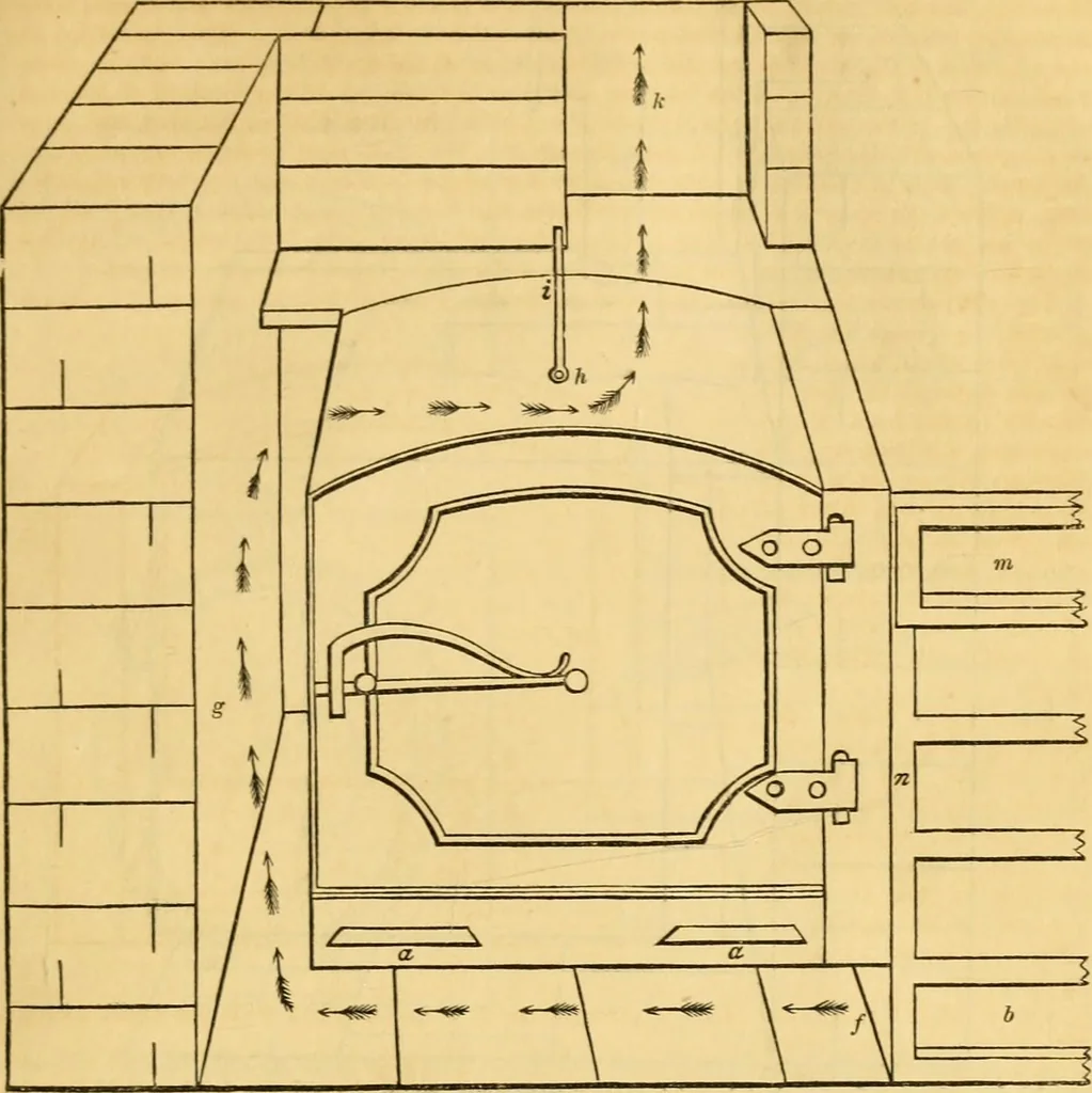 An illustration from An encyclopædia of cottage, farm, and villa architecture and furniture : containing numerous designs for dwellings from the cottage to the villa including farm houses, farmeries, and other agricultural buildings, several designs for country inns, public houses, and parochial schools, with the requisite fittings-up fixtures and furniture ; and appropriate offices, gardens and garden scenery ; each design accompanied by analytical and critical marks illustrative of the principles of archtiectural science and taste on whihc it is composed, 1836, leaf 742