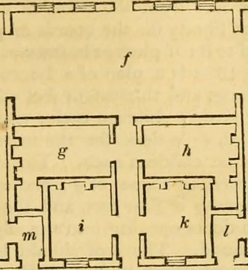 An illustration from An encyclopædia of cottage, farm, and villa architecture and furniture : containing numerous designs for dwellings from the cottage to the villa including farm houses, farmeries, and other agricultural buildings, several designs for country inns, public houses, and parochial schools, with the requisite fittings-up fixtures and furniture ; and appropriate offices, gardens and garden scenery ; each design accompanied by analytical and critical marks illustrative of the principles of archtiectural science and taste on whihc it is composed, 1836, leaf 756