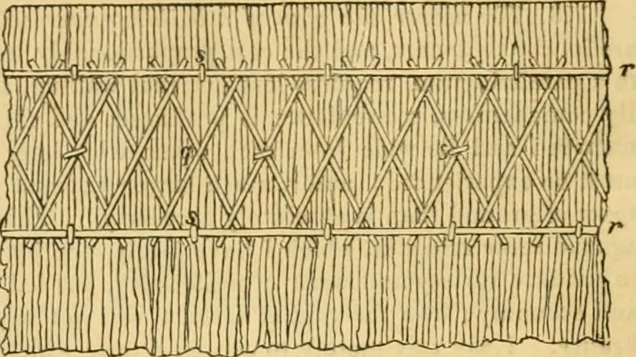 An illustration from An encyclopædia of cottage, farm, and villa architecture and furniture : containing numerous designs for dwellings from the cottage to the villa including farm houses, farmeries, and other agricultural buildings, several designs for country inns, public houses, and parochial schools, with the requisite fittings-up fixtures and furniture ; and appropriate offices, gardens and garden scenery ; each design accompanied by analytical and critical marks illustrative of the principles of archtiectural science and taste on whihc it is composed, 1836, leaf 77