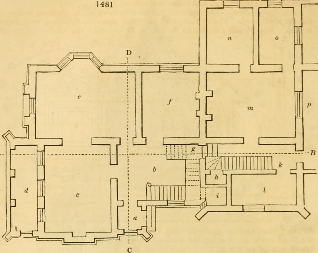 An illustration from An encyclopædia of cottage, farm, and villa architecture and furniture : containing numerous designs for dwellings from the cottage to the villa including farm houses, farmeries, and other agricultural buildings, several designs for country inns, public houses, and parochial schools, with the requisite fittings-up fixtures and furniture ; and appropriate offices, gardens and garden scenery ; each design accompanied by analytical and critical marks illustrative of the principles of archtiectural science and taste on whihc it is composed, 1836, leaf 871