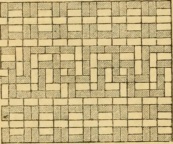 An illustration from An encyclopædia of cottage, farm, and villa architecture and furniture : containing numerous designs for dwellings from the cottage to the villa including farm houses, farmeries, and other agricultural buildings, several designs for country inns, public houses, and parochial schools, with the requisite fittings-up fixtures and furniture ; and appropriate offices, gardens and garden scenery ; each design accompanied by analytical and critical marks illustrative of the principles of archtiectural science and taste on whihc it is composed, 1836, leaf 887