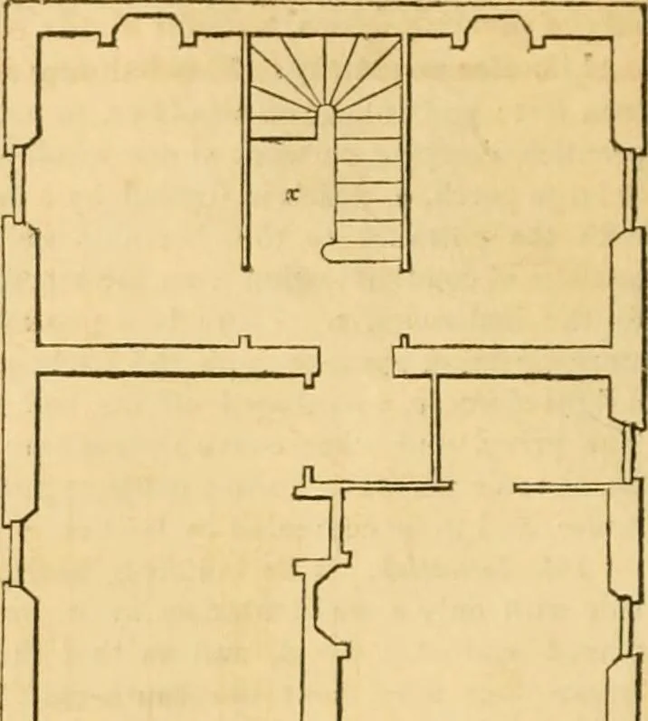 An illustration from An encyclopædia of cottage, farm, and villa architecture and furniture : containing numerous designs for dwellings from the cottage to the villa including farm houses, farmeries, and other agricultural buildings, several designs for country inns, public houses, and parochial schools, with the requisite fittings-up fixtures and furniture ; and appropriate offices, gardens and garden scenery ; each design accompanied by analytical and critical marks illustrative of the principles of archtiectural science and taste on whihc it is composed, 1836, leaf 89