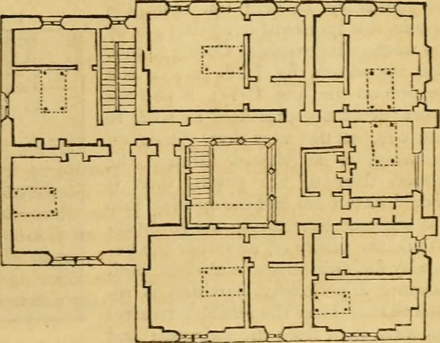 An illustration from An encyclopædia of cottage, farm, and villa architecture and furniture : containing numerous designs for dwellings from the cottage to the villa including farm houses, farmeries, and other agricultural buildings, several designs for country inns, public houses, and parochial schools, with the requisite fittings-up fixtures and furniture ; and appropriate offices, gardens and garden scenery ; each design accompanied by analytical and critical marks illustrative of the principles of archtiectural science and taste on whihc it is composed, 1836, leaf 926