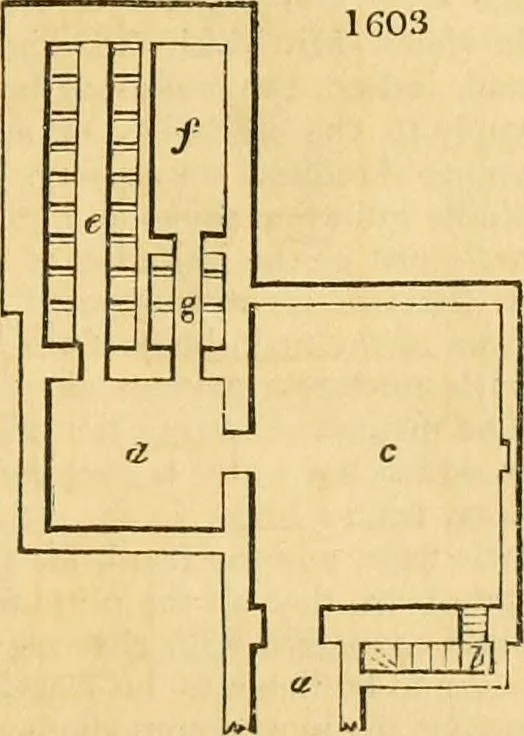 An illustration from An encyclopædia of cottage, farm, and villa architecture and furniture : containing numerous designs for dwellings from the cottage to the villa including farm houses, farmeries, and other agricultural buildings, several designs for country inns, public houses, and parochial schools, with the requisite fittings-up fixtures and furniture ; and appropriate offices, gardens and garden scenery ; each design accompanied by analytical and critical marks illustrative of the principles of archtiectural science and taste on whihc it is composed, 1836, leaf 940