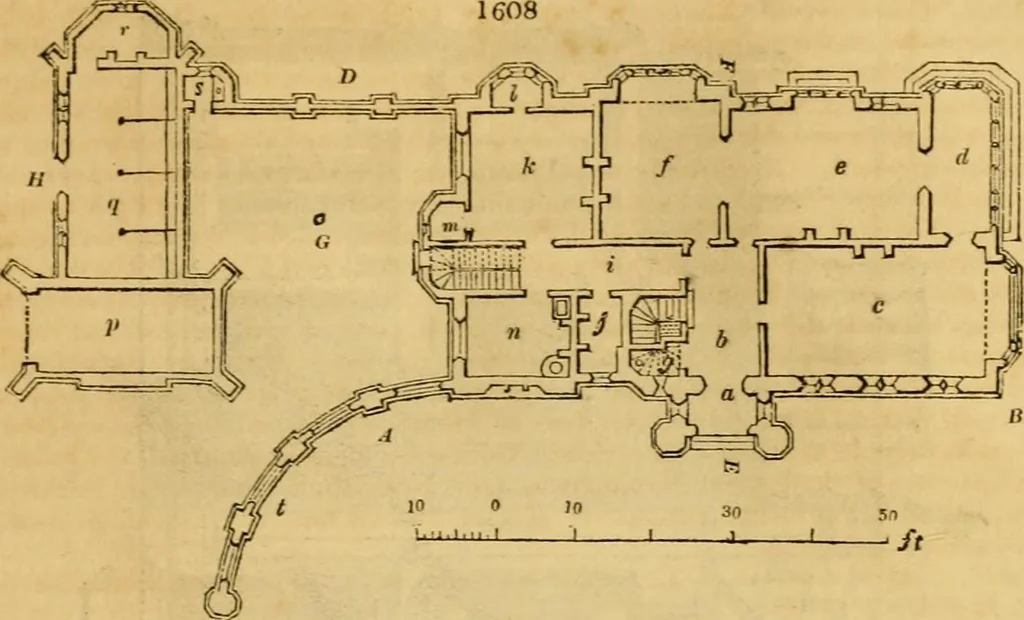 An illustration from An encyclopædia of cottage, farm, and villa architecture and furniture : containing numerous designs for dwellings from the cottage to the villa including farm houses, farmeries, and other agricultural buildings, several designs for country inns, public houses, and parochial schools, with the requisite fittings-up fixtures and furniture ; and appropriate offices, gardens and garden scenery ; each design accompanied by analytical and critical marks illustrative of the principles of archtiectural science and taste on whihc it is composed, 1836, leaf 944