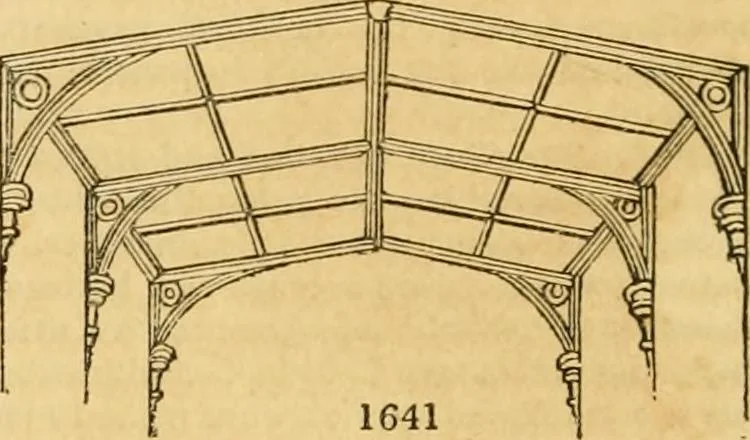 An illustration from An encyclopædia of cottage, farm, and villa architecture and furniture : containing numerous designs for dwellings from the cottage to the villa including farm houses, farmeries, and other agricultural buildings, several designs for country inns, public houses, and parochial schools, with the requisite fittings-up fixtures and furniture ; and appropriate offices, gardens and garden scenery ; each design accompanied by analytical and critical marks illustrative of the principles of archtiectural science and taste on whihc it is composed, 1836, leaf 963