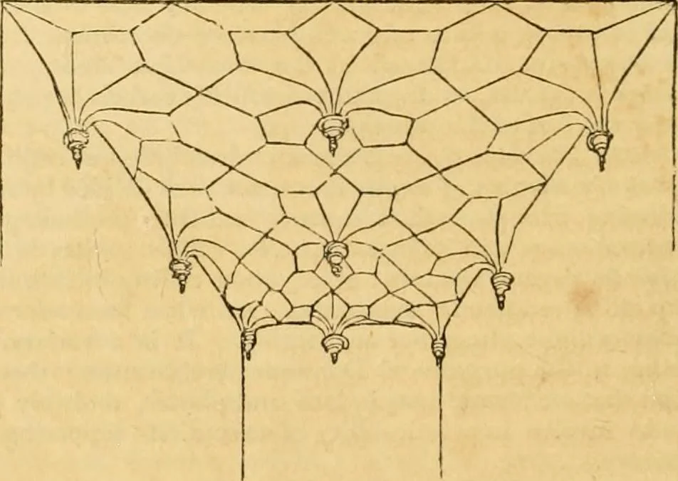 An illustration from An encyclopædia of cottage, farm, and villa architecture and furniture : containing numerous designs for dwellings from the cottage to the villa including farm houses, farmeries, and other agricultural buildings, several designs for country inns, public houses, and parochial schools, with the requisite fittings-up fixtures and furniture ; and appropriate offices, gardens and garden scenery ; each design accompanied by analytical and critical marks illustrative of the principles of archtiectural science and taste on whihc it is composed, 1836, leaf 963