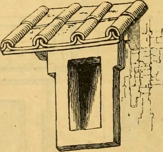 An illustration from An encyclopædia of cottage, farm, and villa architecture and furniture : containing numerous designs for dwellings from the cottage to the villa including farm houses, farmeries, and other agricultural buildings, several designs for country inns, public houses, and parochial schools, with the requisite fittings-up fixtures and furniture ; and appropriate offices, gardens and garden scenery ; each design accompanied by analytical and critical marks illustrative of the principles of archtiectural science and taste on whihc it is composed, 1836, leaf 983