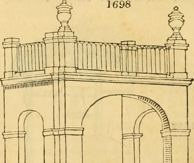 An illustration from An encyclopædia of cottage, farm, and villa architecture and furniture : containing numerous designs for dwellings from the cottage to the villa including farm houses, farmeries, and other agricultural buildings, several designs for country inns, public houses, and parochial schools, with the requisite fittings-up fixtures and furniture ; and appropriate offices, gardens and garden scenery ; each design accompanied by analytical and critical marks illustrative of the principles of archtiectural science and taste on whihc it is composed, 1836, leaf 985