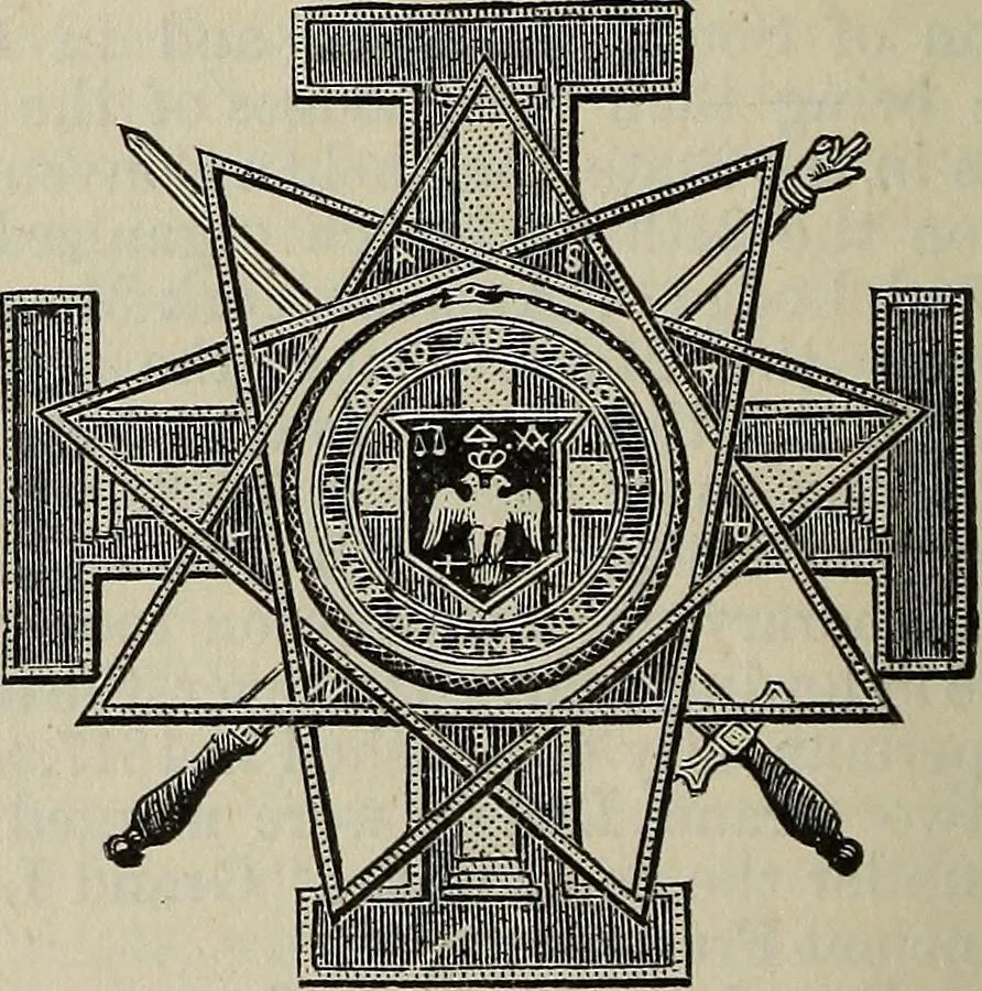 An illustration from An encyclopædia of freemasonry and its kindred sciences .., 1894, leaf 740