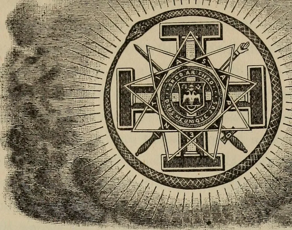 An illustration from An encyclopædia of freemasonry and its kindred sciences .., 1894, leaf 953