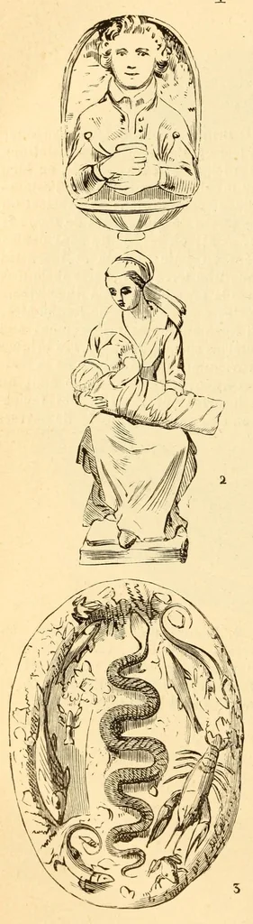 An illustration from Encyclopédie historique, archéologique, biographique, chronologique et monogrammatique des beaux-arts plastiques, architecture et mosaïque, céramique, sculpture, peinture et gravure, 1873, leaf 1182